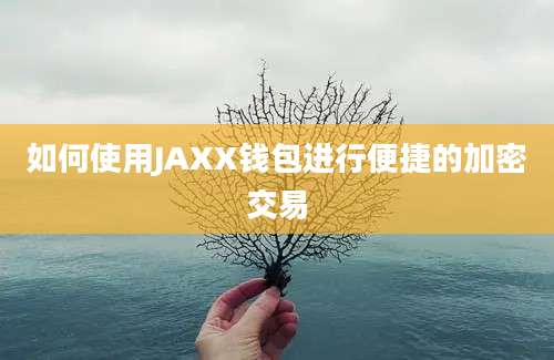 如何使用JAXX钱包进行便捷的加密交易