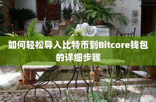 如何轻松导入比特币到Bitcore钱包的详细步骤