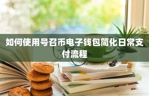 如何使用号召币电子钱包简化日常支付流程