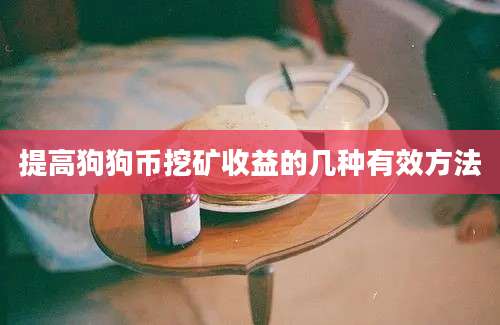 提高狗狗币挖矿收益的几种有效方法