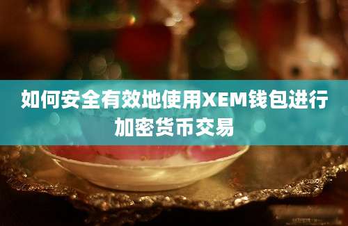 如何安全有效地使用XEM钱包进行加密货币交易