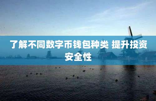 了解不同数字币钱包种类 提升投资安全性