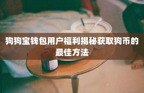 狗狗宝钱包用户福利揭秘获取狗币的最佳方法