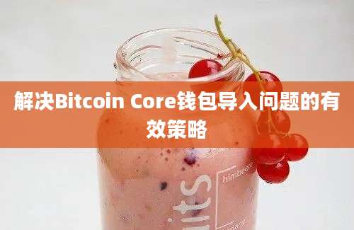 解决Bitcoin Core钱包导入问题的有效策略