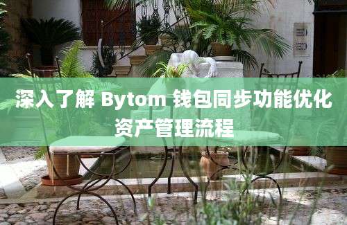 深入了解 Bytom 钱包同步功能优化资产管理流程